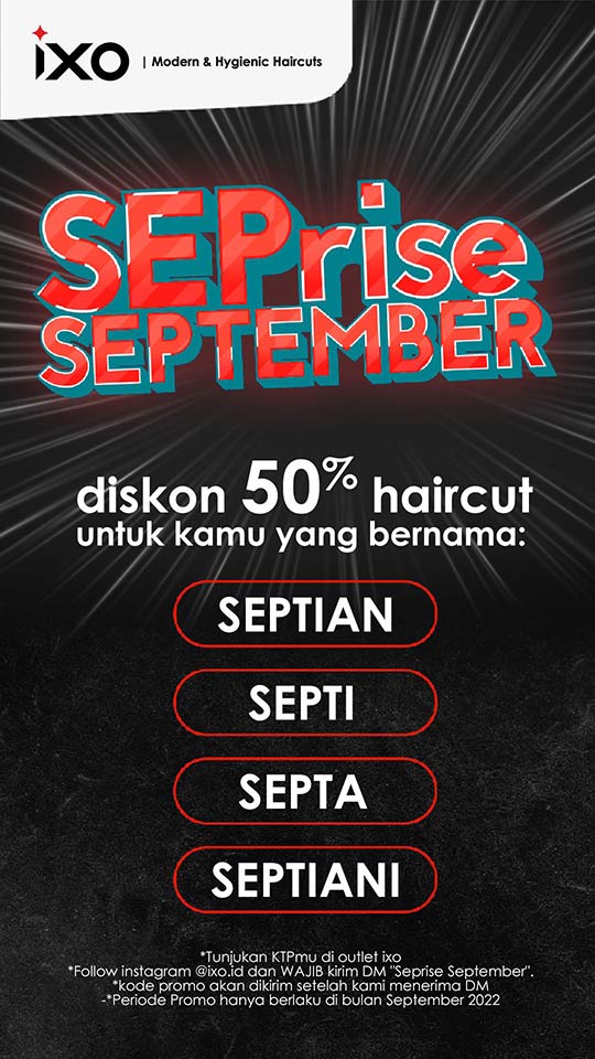 promo ixo september